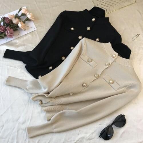 S-XL Autumn Single Breasted button Cardigan Sweater Women jumpers pull femme knitted