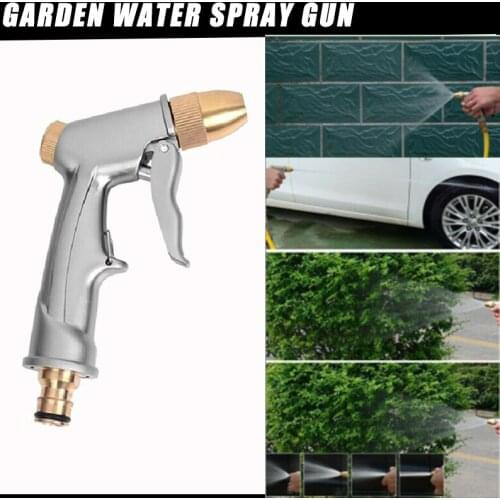 High Pressure Water Spray Gun Brass Nozzle Garden Hose Pipe Lawn Car Wash Sprayer For Cleaning Cars Walls Windows Carpets Garden