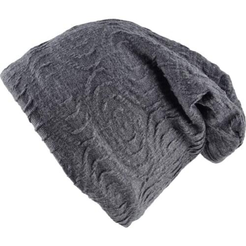 Unisex autumn hat men beanie winter hats for women knitted bone mens beanies Solid color Folds gorro Hip Hop turban man caps