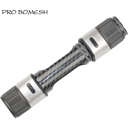 Pro Bomesh 1pcs Size 17 Carbon Fiber Spinning Reel Seat With Fuji DPSM17/ASHHood DIY Fishing Rod Rod Building Components