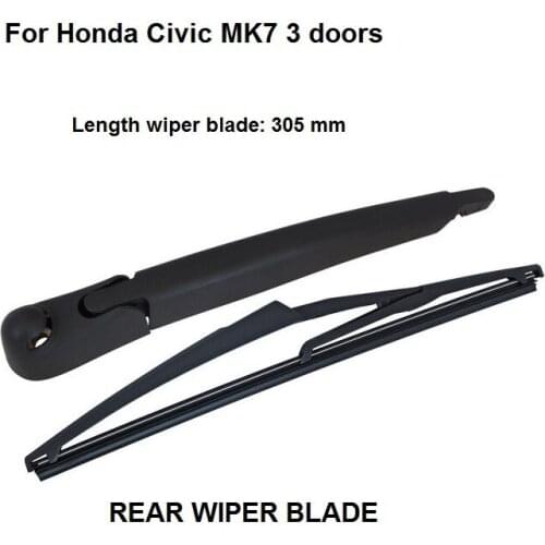 For Honda Civic MK7 3 doors Rear Window Windshield Wiper Arm Blade 305mm 2001-2006