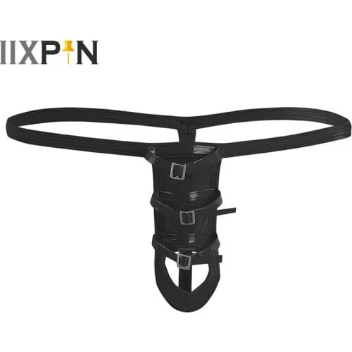 Sexy Mens Thong Panties Low Waisted Open Butt Stretchy G-string Thongs Men Underwear Male Lingerie Underpants With Penis Hole