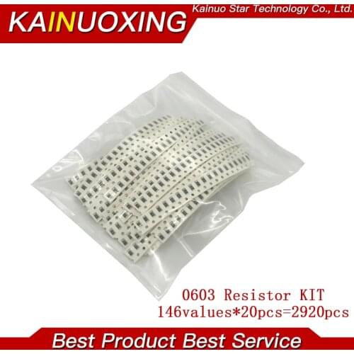 0603 0805 1206 SMD 5% Resistor Samples kit 1R-1M ohm 146ValuesX20pcs=2920pcs, free shipping
