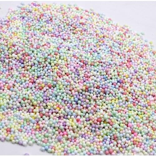 12g Addition For Slime Supplies Warm Color Snow Mud Particles Kit Slime Accessories Tiny Foam Beads Slime Balls Supplies Charms
