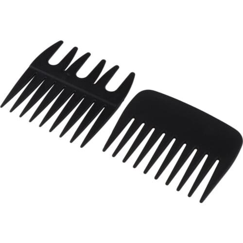 2x Wide Tooth Comb Detangling Dual Sided Hair Comb Mens Beard Styling Comb
