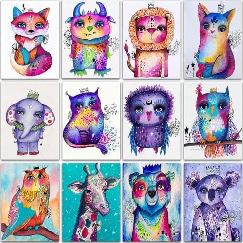 5D DIY Diamond Painting animal cat fox giraffe Full Square&Round Diamond embroidery Cross stitch Diamond mosaic paint home decor