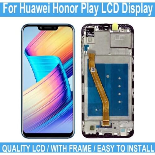 6.3" New LCD For Huawei Honor Play COR-AL00 Replacement Touch Screen For Honor COR-AL10 COR-L29 Digitizer Display With Frame