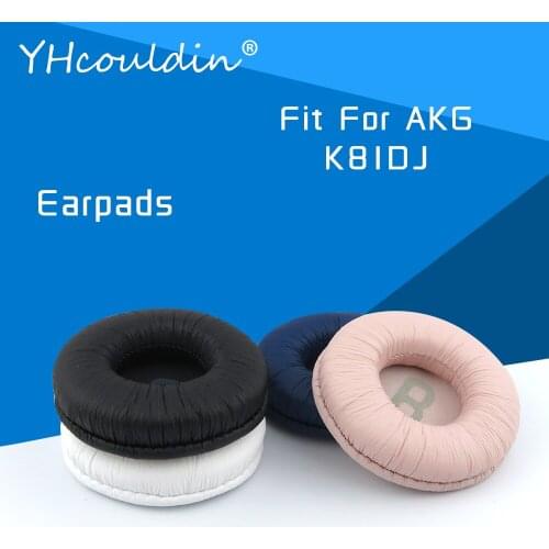 Earpads For AKG K81DJ Headphone Accessaries Replacement Ear Cushions Wrinkled Leather Material
