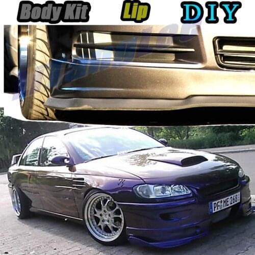 Car Bumper Lip Front Spoiler Skirt Deflector For Chevrolet Omega 1998~2011 Tune Car Modified Body Kit VIP Hella Flush Lips