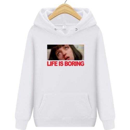Brand Clothing Life is Boring Fashion Hoody Sweatshirts New Hot Sell Women Hoodies Outwear Pullover Fleece Tracksuit 13 colour