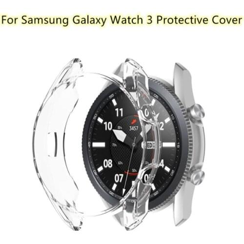 TPU Watch Case For Samsung Galaxy Watch3 45mm Cover Smart Bracelet Protective Frame Shell Replacement Shockproof Clear Case