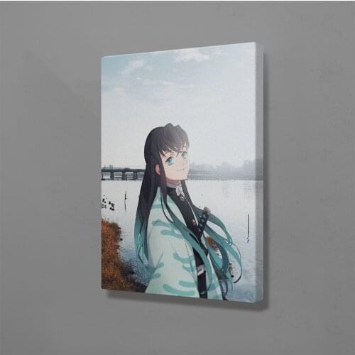 Muichiro Tokito Kimetsu No Yaiba Manga Decoration Prints Home Decor Canvas Dorm Living Room Bedroom Painting Wall Art Poster