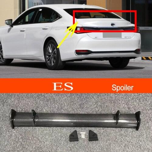 ES 2018-2022 Real Carbon Fiber GT-style Car-styling Sporty Rear Trunk Wing Spoiler for Lexus ES 2018-2022 Sedan