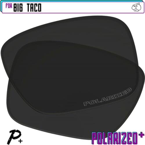 EZReplace Polarized Replacement Lenses for - Oakley Big Taco Sunglasses - Black P Plus