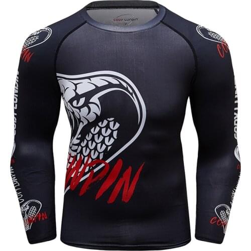 Factory Prices Digital Sublimation Printed Tshirt Fashion Men Running Fitness Rash Guard