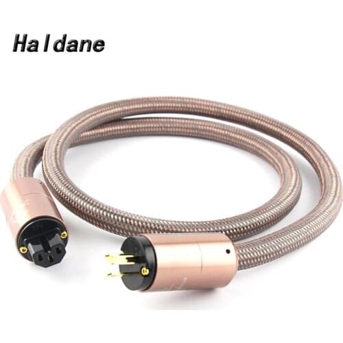 Haldane HI-End Accuphase Power Cord CD Amplifier Amp US/EU/AU Power Cable HIFI AC Mains Power Cable EU Schuko Power Line Wire