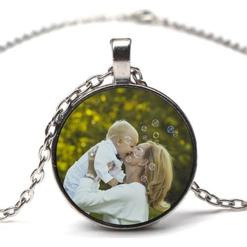 Private order Personality mothers necklace picture customization Baby Child Dad Brother Sisters Handmade Family photo