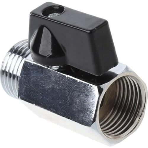 Brass Mini Ball Valve 1/2" BSP Male to Female Thread Air Compressor Hose G32C