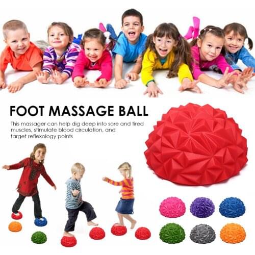 Foot Massager Childrens Sensory Training Device Half Ball Massage Cushion Balance Training Ball Durian Ball For Fitness Yoga