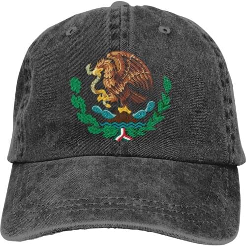 Mexico,Coat Of Arms Of Mexico Baseball Cap cowboy hat Peaked cap Cowboy Bebop Hats Men and women hats