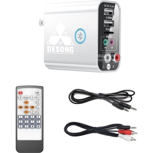 New Portable Bluetooth Receiver 5.0 Wireless Auido Music 3.5 mm RCA APTX LL Low Latency 2 in 1 3.5mm to Wireless AUX AUDIO 5.0