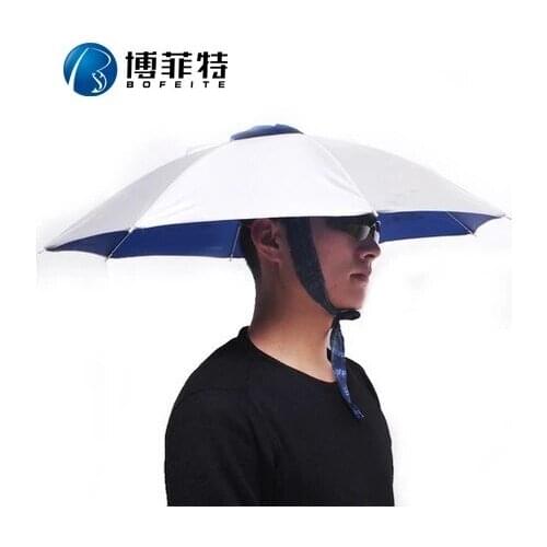 New Outdoor Fishing Equipment College Style Hat Fishing Umbrella Cap UV Folding College Style Sun Umbrella Hats