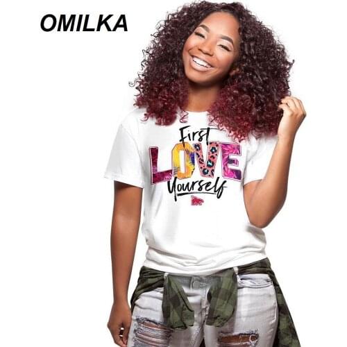Женские футболки с надписями OMILKA China At AliExpress