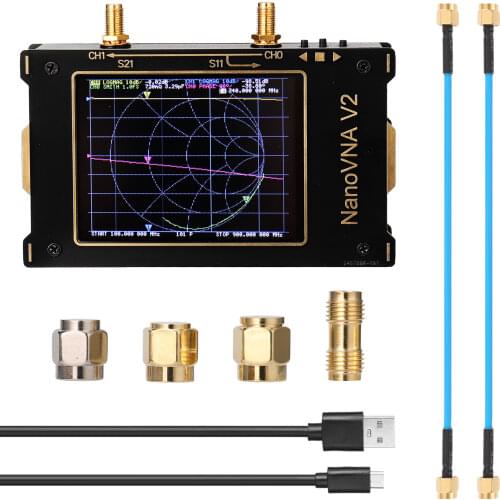 3G S-A-A-2 NanoVNA V2 Vector Network Analyzer Digital Nano VNA Tester MF HF VHF UHF USB Logic Antenna Analyzer Standing Wave