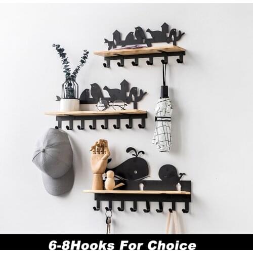 Room Entrance Rack Decorative Hooks Door Key Storage Holder Wall Hanging Coat Hook