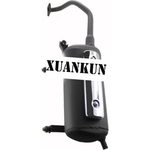 XUANKUN Motorcycle Exhaust Muffler Exhaust Pipe Moped Scooter