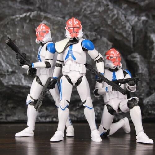 Star Wars 332nd Asohkas Clone Trooper 6" Action Figure The Clone Wars Toys Doll Model KOs Black Series