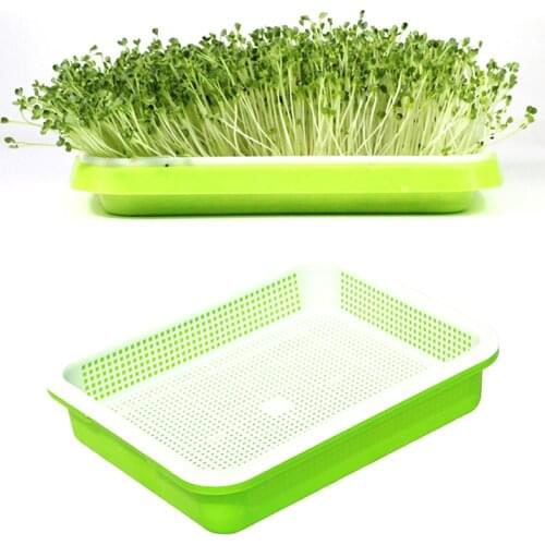 1 Set Seedling Tray Plastic Double-layer Nursery Hydroponics Basket Double Layer Paper Planter