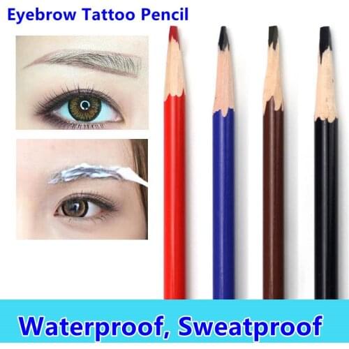 10pcs Eyebrow Pencil Sharpener Semi-permanent Makeup Profiler Pen Model Positioning Tool Marker Lip Liner Supply Tattoo Tool