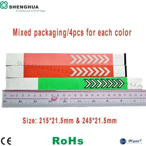 10pcs/pack Festival Event Custom Tyvek Wristbands UHF Passive RFID Label Sticker Tag For Factory Access Control Management