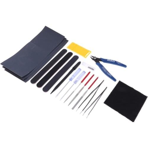 17Pcs/set Military Model Making Tools Kit Graver Pliers Tweezer Assembly Tool