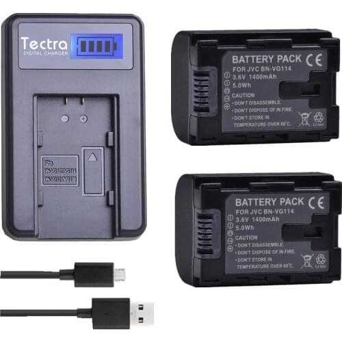 1pc 1400mAh BN-VG114 VG114 BN VG114 Battery+LCD Charger for JVC BN-VG107 BN-VG107U BN-VG108U BN-VG108E BN-VG114U BN-VG114US