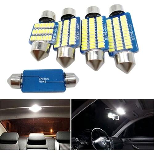 4x C5W LED CANBUS Bulb Festoon 31mm 36mm 39mm 42mm C10W For Hyundai Accent Sonata Santa Fe Tucson Elantra