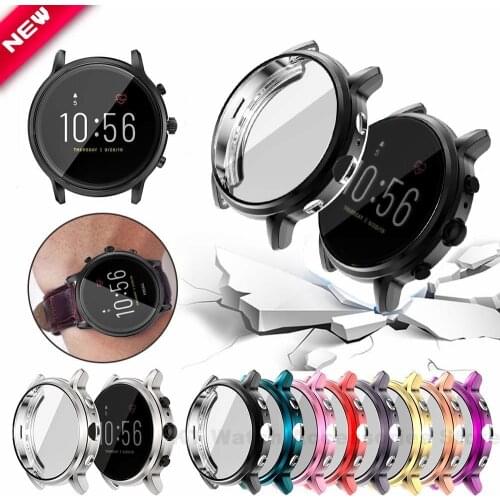 360 Screen Protector Cover for FOSSIL Gen5 Carlyle hr Case Soft TPU Full Cases for Gen 5 Smart Watch Accessories