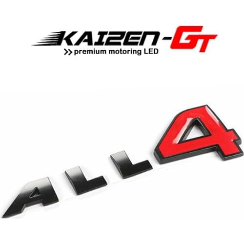 1pc 3D Metal All 4 Letter Emblem Badge Sticker Car Body Fender Trunk Decal Decor For MINI Cooper Countryman Paceman Clubman etc