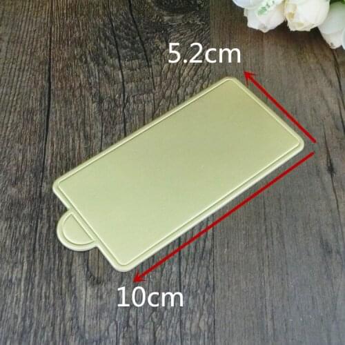 50 pcs/ lot Baking Tool Cake Cardboard Pad Gold Golden Cake Birthday Cake Thick Rigid Mousse Baked pastry mousse paper tray