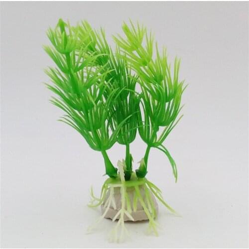 6 Pcs/lot Underwater Artificial Plastic Green Plants Aquarium Decoration Fish Tank Plants Ornament Aquaria Decor
