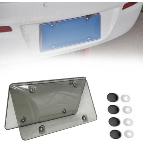 Car Modification Part License Plate Adjustable Carbon Fiber Pattern Number Car Racing License Plate Frame Holder For Most Car