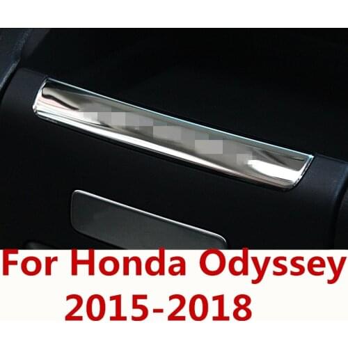 For Honda Odyssey 2015-2018 Car Interior Co-pilot Dashboard Panel Decal Cover Trim Strips Interior decoration Auto Accessories