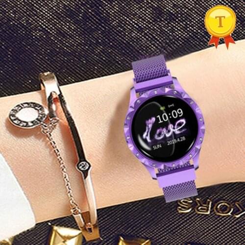 Good looking round Fitness band Bracelet Women Blood Pressure Smart band Health Fitness Tracker SmartBand Lady pk h8 f28