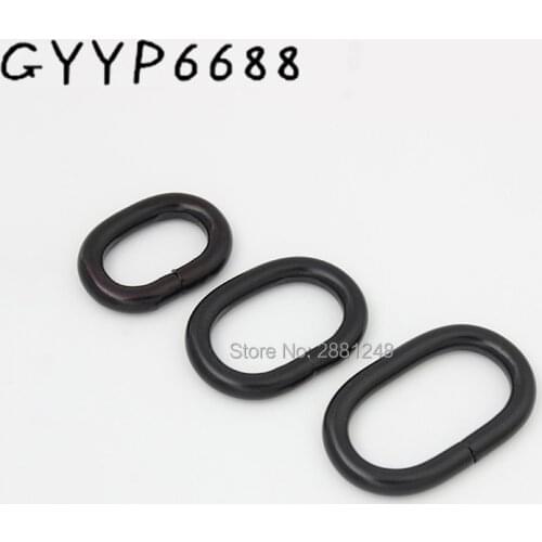 10-30pcs bags purse Strapping Webbing,Pets Collar Backpack Bag Parts Accessories Oval jump Ring for bag strap decoration