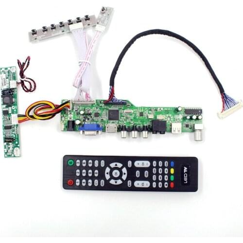 M6V5 LCD TV controller board support TV AV VGA Audio USB HDMI for 12.1 inch lcd pane 1280x1024 G170ETN02.1 M170EGE-L20