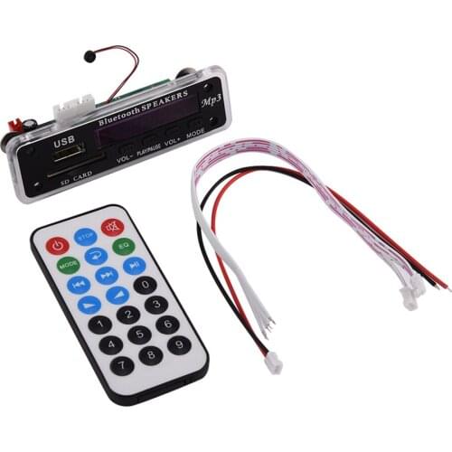 MP3 Decoder Board Audio Wireless BT Module Decoder Boards USB SD FM Hands-Free Call With Remote Control