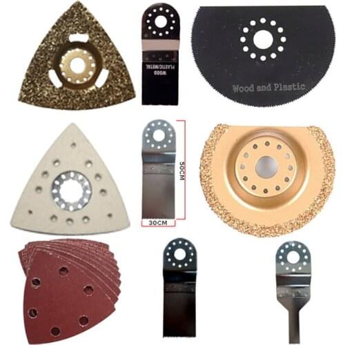 Luxury DIY accessory set, 33 pcs oscillating tool renovator saw blade set. Meet all your Renovation request