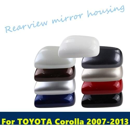 For TOYOTA COROLLA 2007-2013 Car Rear-view Mirror Covers Shell Rearview Mirror Edge Guards Cover decoration car Accessories