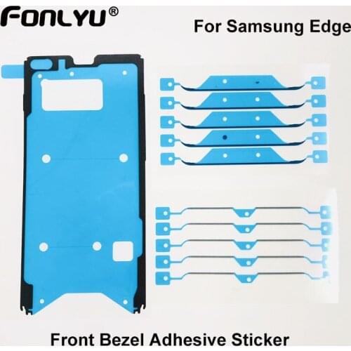 10pcs Front Housing Frame Bezel Adhesive Waterproof Glue Sticker for Samsung Gaxaxy Note 10 9 8 S20 S10 S9 S8 Plus S7edge S6E